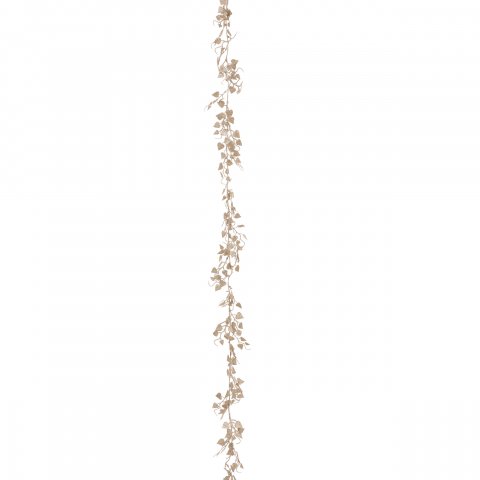 GUIRLANDE DE NOEL  PLAST FEUILLES XS OR 180CM