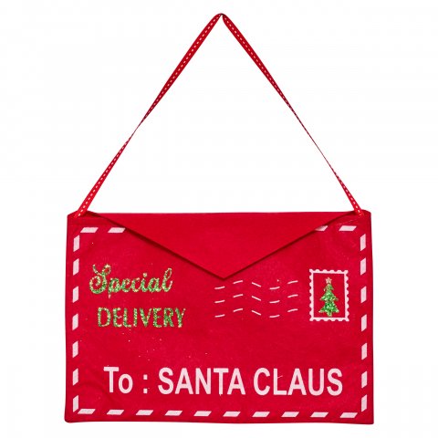 SUJET DE NOEL FEUTR ENVELOPPE RG 25CM