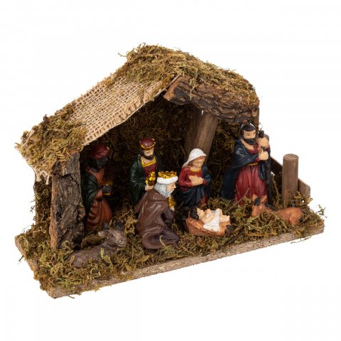 CRECHE DE NOEL LED 7S USKO 20X13CM