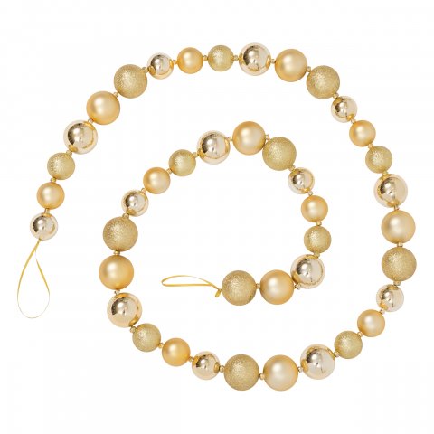 GUIRLANDE DE NOEL  PLAST BOULES OR 200CM