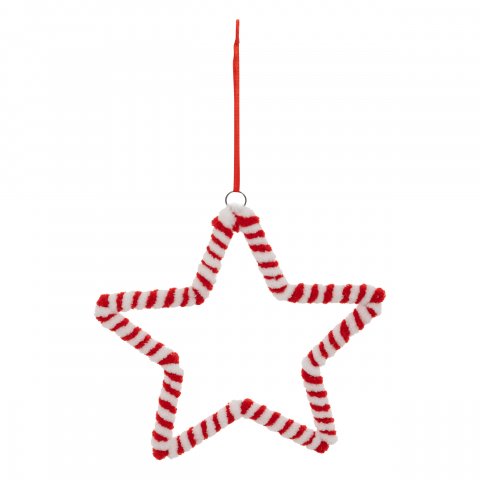 SUJET DE NOEL TXT ETOILE SUCRE ORGE 15CM