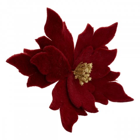 SUJET DE NOEL POINSETTIA FOUR RG 24CM
