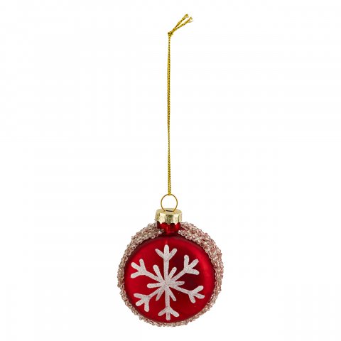 SUJET DE NOEL VERRE MACARON RG 6CM