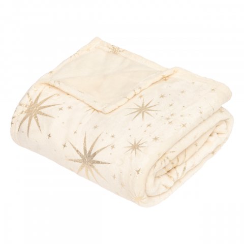 PLAID ETOILE OR MAGI 130X180CM