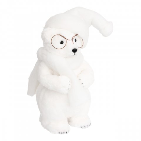 PLF OURS A LUNETTES H38 CM