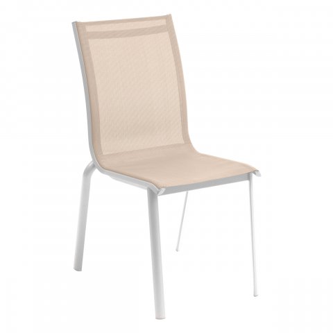 CHAISE AXANT EMP LIN/BLANC